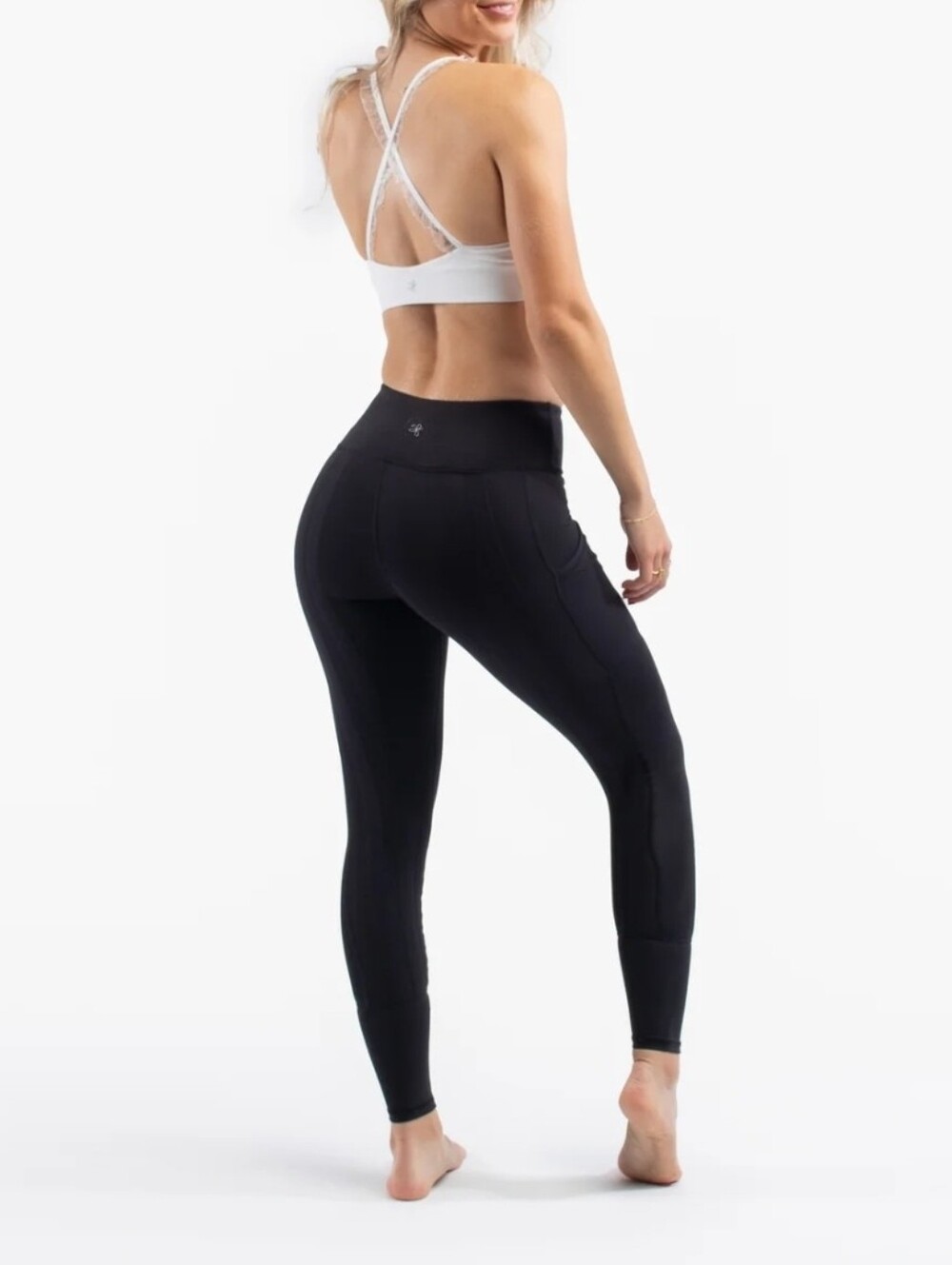 Sweetflexx Black Booty Bands Leggings Size 18 NWT Pockets